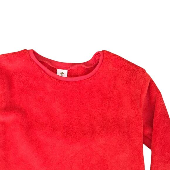 NWOT Tucker + Tate Girls Red Pullover Fleece Top Small 7 8 - Picture 2 of 4
